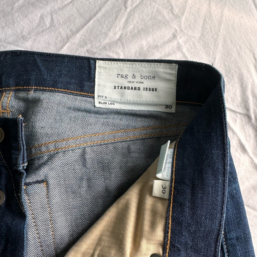 Rag & Bone fit 2 raw denim - size 30
